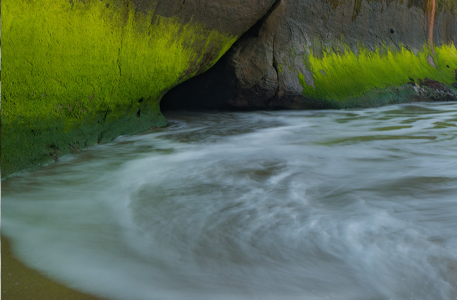 Mossy cave entrance